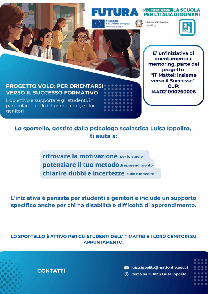 Locandina progetto VOLO